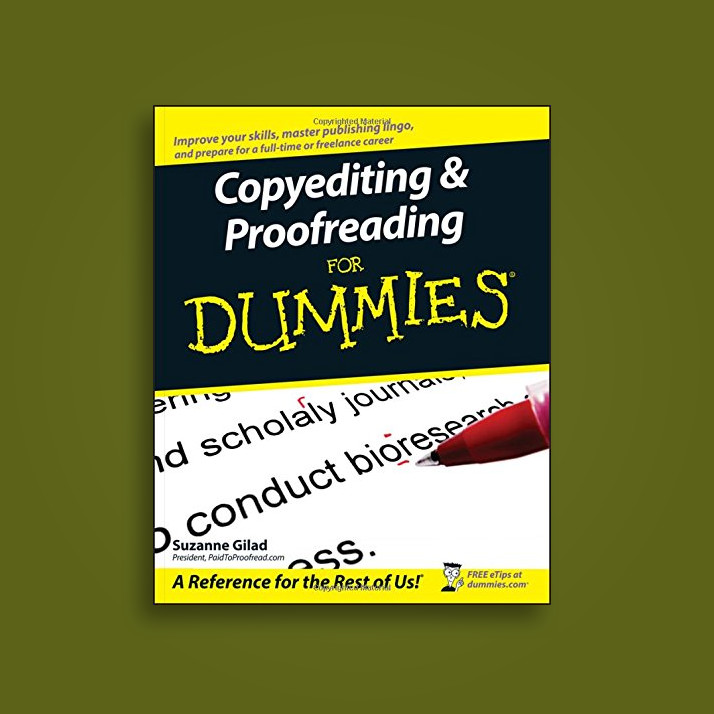 Copyediting And Proofreading For Dummies Suzanne Gilad - 