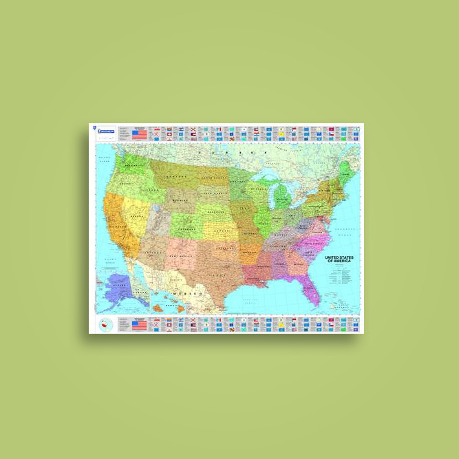 michelin usa political map michelin wall maps